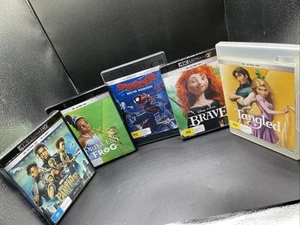 4K Ultra HD Movies x 5 Bulk Lot incl Spiderman, Black Panther, Tangled, Princess - Picture 1 of 16