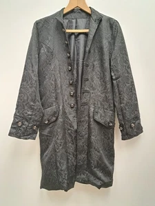 Halloween Vampire Button Up Embossed Style Jacket Size L  - Picture 1 of 10
