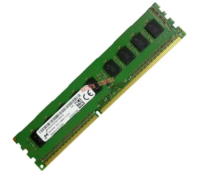 Micron MT 4GB DDR3 1600MHz 2Rx8 PC3L-12800E MT18KSF51272AZ-1G6 ECC UDIMM Server - Image 1 of 3