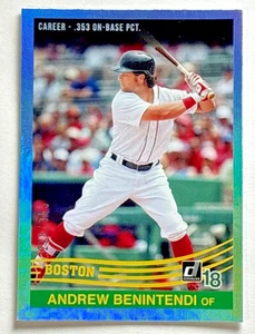 Andrew Benintendi 2018 Donruss Career Stat Line #'d /353 Boston Red Sox #227 - Bild 1 von 3
