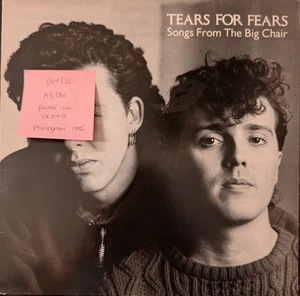 Tears For Fears Songs From The Big Chair Vinyl Record VG+/VG MERH 58 1985 - Picture 1 of 2