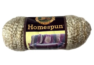 Lion Homespun Yarn #412 Pearls Discontinued 6 oz. Beige Rare! - Image 1 of 4