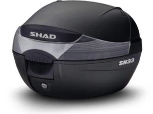 SHAD SH33 Motorrad Top Box schwarz 33L wasserdicht 1 Helm Etui Gepäck D0B33200 - Bild 1 von 15