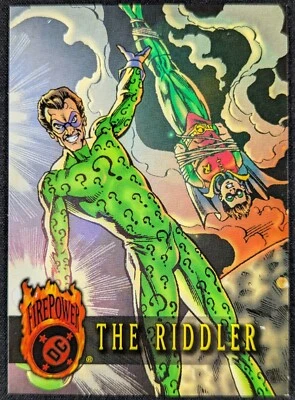 Tarjeta de cómics The Riddler 2014 Cryptozoic Outburst Firepower DC #43 (nuevo) Foto 1 de 2