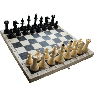 Schach Spiel Schachspiel Brettspiel Holzbox Schachbrett Шахматы Chess - Bild 1 von 5