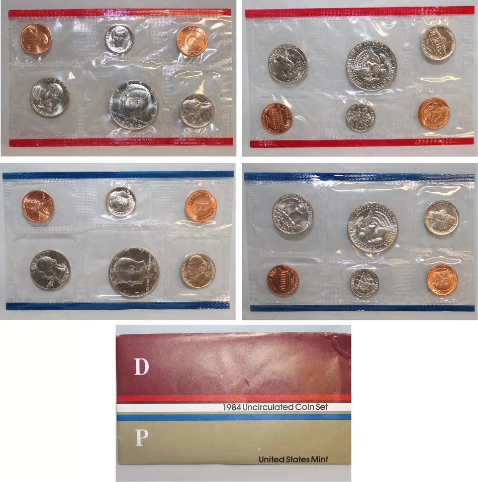 1984 Uncirculated Coin Set U.S Mint Original Government Packaging OGP - Image 1 of 1