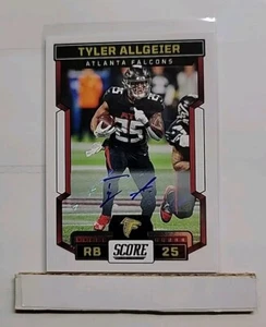 2023 Score Tyler Allgeier #38 Auto Atlanta Falcons A1 - Picture 1 of 1