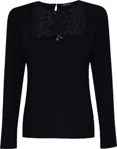 Vive Maria »BAVARIAN LOVE« Retro HÄKELSPITZE Mesh Langarm SHIRT Bluse Rockabilly - Bild 1 von 5