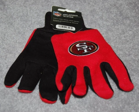 CHILDS/YOUTH SAN FRANCISCO 49ERS NFL ALL PURPOSE/ UTILITY WORK GLOVES 4-7 YEARS Cover