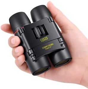 12X25 Small Pocket Binoculars Compact Adults,Mini Kids Binoculars Boys for Bird - Picture 1 of 12