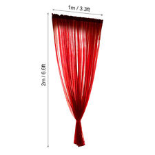 (1*2 M-Red)Window Voile Voile Curtain Polyester Indoor Voile Curtains Simple