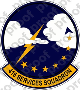 AUFKLEBER USAF 416 DIENSTGESCHWADER - Bild 1 von 1