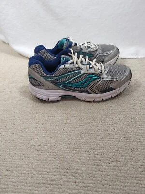 Zapatos para correr Saucony Cohesion 9 para mujer plateados/azules S15262-1 talla 11 Foto 1 de 4