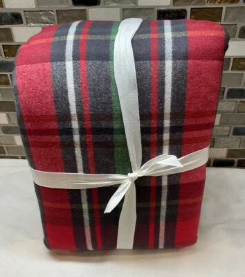 Pottery Barn Declan Plaid Duvet Flannel Full/Queen NWOT - Image 1 of 2