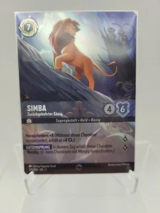 Disney Lorcana Card Karte Set 1 Simba Enchanted Foil 215/204 DE Deutsch - Picture 1 of 9