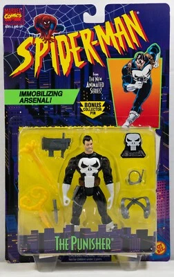 The Punisher Action Figure Immobilizing Arsenal Marvel Animated Toy Biz 1995 NEW - Image 1 of 2