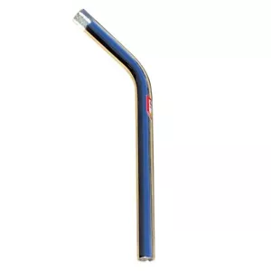 S&M Bikes 22.2mm (7/8") old school style LAYBACK seat post (14" long) CHROME - Picture 1 of 2