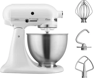 Kitchenaid 5K45SS - Classic Küchenmaschine 4,3 L, 275 Watt, Weiß - Bild 1 von 1