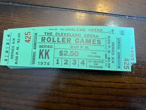 Roller Games Rollerball 1974 unbenutzt Ticket 35 vorhanden selten und einzigartig! - Bild 1 von 2