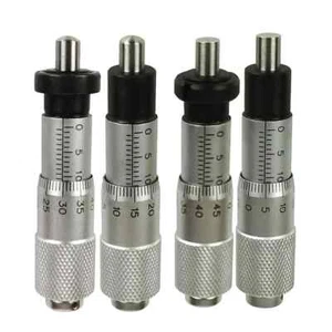 Silver Range 0-13MM Measure Tool Knurled Adjustment Knob Micrometer Head - Picture 1 of 10