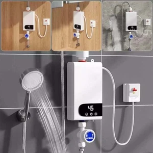 5500W Elektrisch Digital Durchlauferhitzer Tankless Bad Dusche Warmwasser Neu - Picture 1 of 14