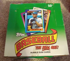 1990 Topps MLB Baseball Cello Box 36 Sealed Packs Frank Thomas RC Sammy Sosa RC - Picture 1 of 2