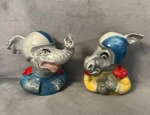 Vintage JIM BEAM Decorative Decanter Tops - Elephant and Donkey  Election Decor - Picture 1 of 9