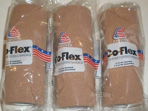 CO-FLEX 6"x5Yd Carne Tostada Vendaje Cohesivo Autoadherente Envoltura Elástica Látex EE. UU. - Imagen 1 de 6