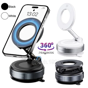 Magnetic Vacuum Suction Cup Car Phone Holder Mount 360° Rotation Adjustable USA - Picture 1 of 17