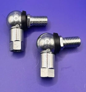 Gas Strut Rod End 90 Degree Angle Ball Joint M12 BZP Steel. Pack of 2. - Picture 1 of 2