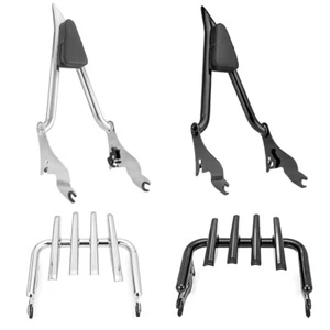 27" Backrest Sissy Bar / Stealth Luggage Rack For Harley Road King Special 09-25 - Picture 1 of 9