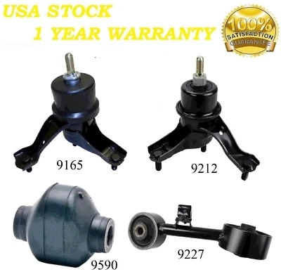4 PIEZAS MOTOR Y TRANSMISIÓN AUTOMÁTICA MONTAJE APTO PARA 2004-2006 LEXUS RX330 V6 3,3 L Foto 1 de 4
