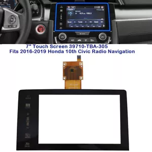 Pantalla táctil de 7" 39710-TBA-305 se adapta a la radio Honda 10th Civic 2016-2019 navegación - Imagen 1 de 10