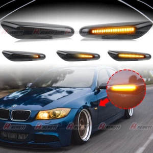COPPIA FRECCE LATERALI FUME PROGRESSIVE A LED PER BMW SERIE 3 E90, E91, E92, E93 - Bild 1 von 10