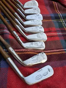 TimewarpGolf - Set 9x Flanged Monel Metallschläger inkl. Chipper, Putter Hickory Golf - Bild 1 von 17