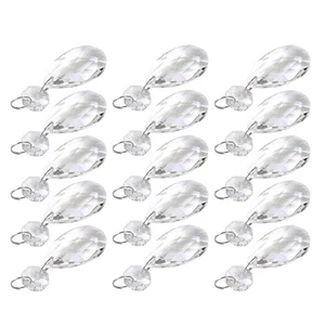 15x 38mm Kristallbehang Anhänger Tropfen für Lüster Pendelleuchte Kronleuchter - Bild 1 von 3