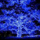 10+Pcs+Solar+String+Lights+36+FT+Waterproof+Blue+Solar+Xmas+Light+Outdoor+Tree