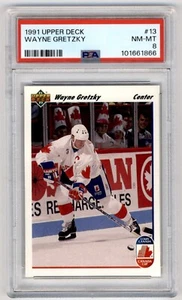 1991 Upper Deck Canada Cup Wayne Gretzky #13 PSA 8 Team Canada/Los Angeles Kings - Picture 1 of 2