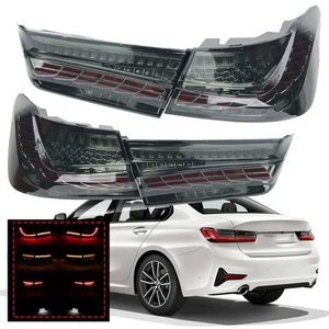 4PCS Smoked Lens LED Tail Light For BMW 3 Series 330 340 G20 2019-2022 2023 2024 - Picture 1 of 15