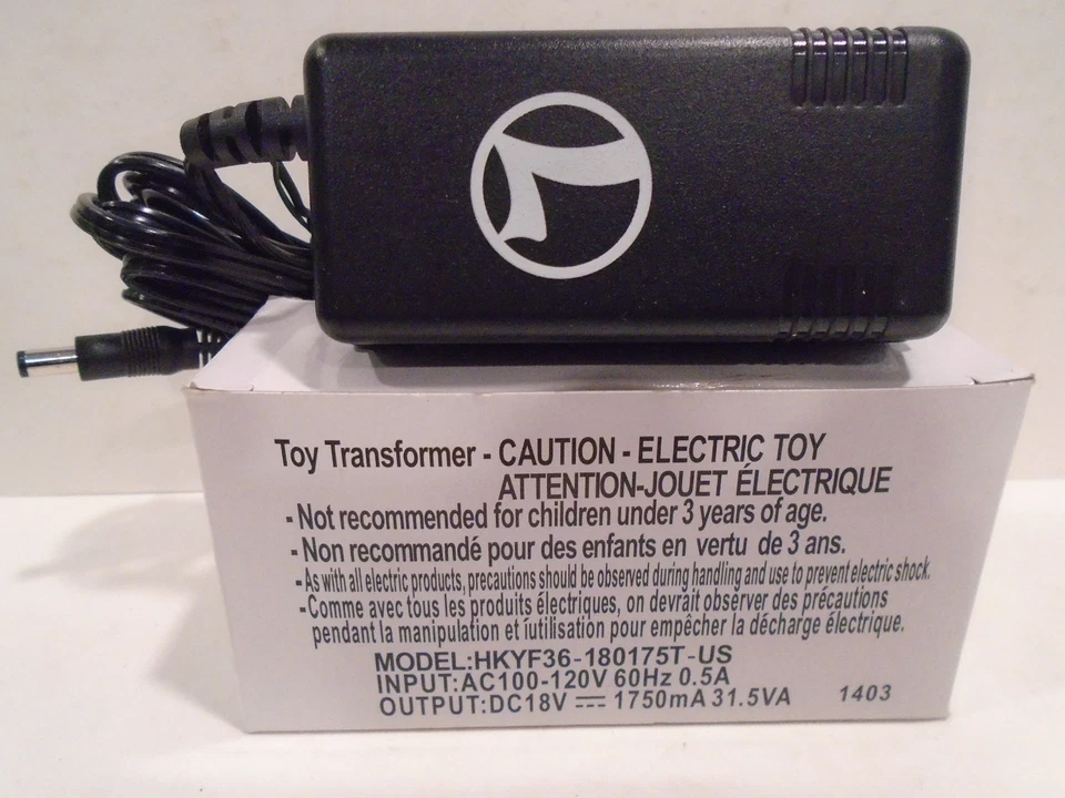 LIONEL MODEL HKYF36-180175T-US 18 V 1750MA 31.5VA TRANSFORMER 1403 NEW IN BOX - Image 1 of 2