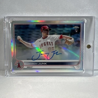 2022 Topps Chrome - Janson Junk Autograph Auto RC Refractor Rookie Angels /499 - Image 1 of 2