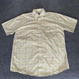 Camisa occidental a cuadros Cinch para hombre grande manga corta abotonada vaquero rodeo - Imagen 1 de 8