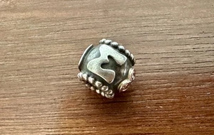 Pandora 925 Sterling Silber & 14k Gold Bicolor Rosa CZ Retired Mom Charm - Bild 1 von 5