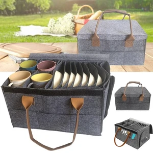 Wohnmobil Tellerhalter Filz Tassenhalter Geschirr Aufbewahrung für Camping Küche - Bild 1 von 12