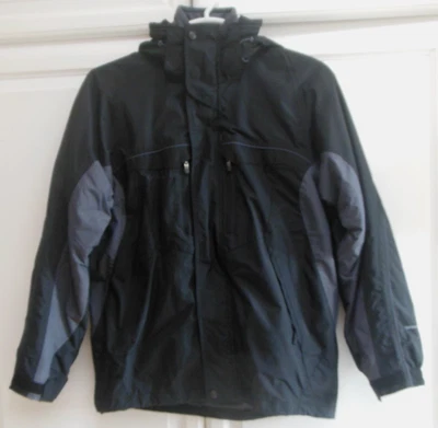 Chaqueta Columbia Para Hombres Talla Pequeña Bugaboo Omni-Tech Interchange Negra/Gris 3 en 1 Foto 1 de 4