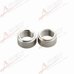 2pcs Weld O2 Sensor Bung 18mm x 1.5 M18 X 1.5 Mild Steel Nut Fitting - Picture 1 of 2
