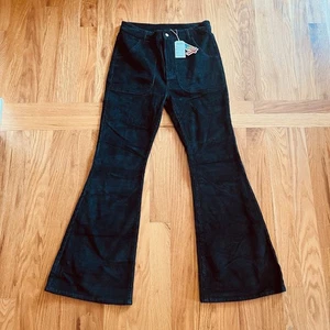 NEU Hammies Retro schwarz Cord Schlaghose 34x34 High Waist Boho Hippie - Bild 1 von 10