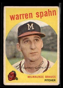 1959 Topps #40b Warren Spahn - VG/EX Set Break! - Picture 1 of 2
