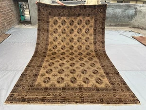 6'9 x 10'2 ft Vintage Afghan Baluchi Tribal Rug, Hand Knotted Wool Nomadic Rug - Picture 1 of 11