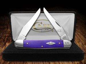 Case xx Knives Muskrat Ultra Violet Bone 12506 1/500 Stainless Pocket Knife - Picture 1 of 4